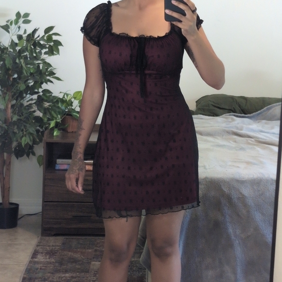 Red Mini Dress - Picture 5 of 8